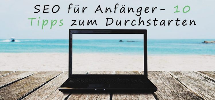 Laptop am Strand