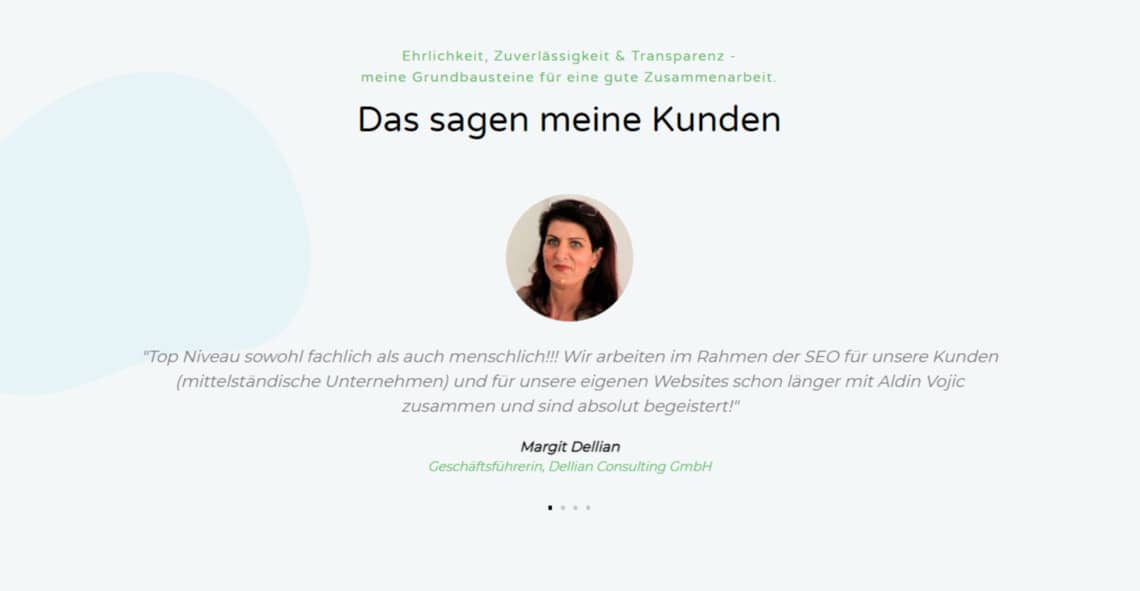 Testimonials auf Landingpage darstellen